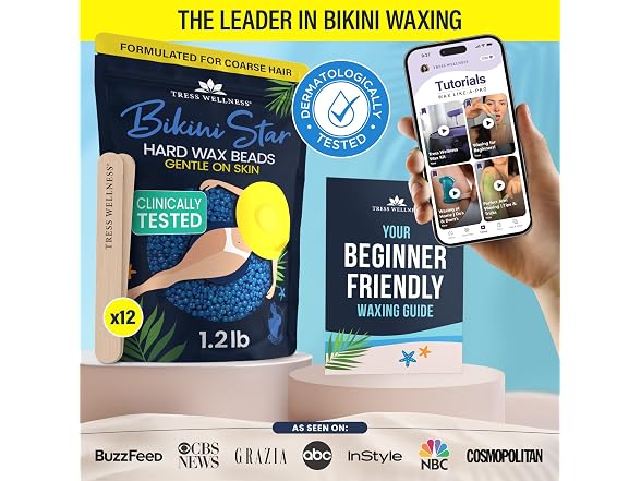 Tress Wellness Bikini Star Wax Beads 1.2lb