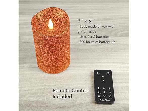 Softflame Softflame Real Wax Flameless LED Candles with Rem