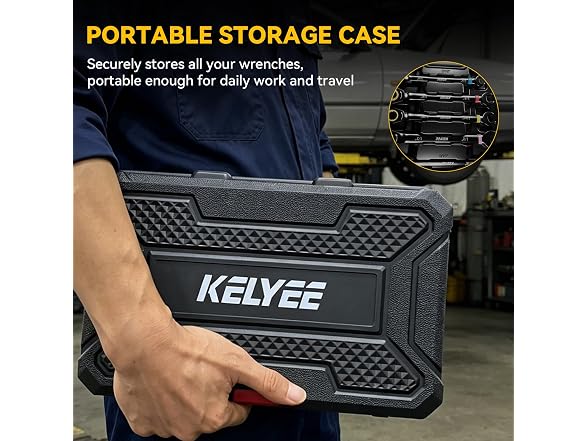 kelyee 9-Piece Ratchet Wrenches Set
