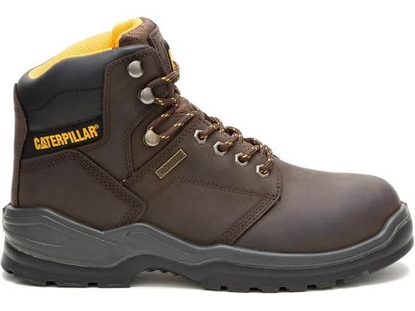 CAT Men's Striver Waterproof Steel Toe Industrial Boot, Brown 1, 7.5 Wide