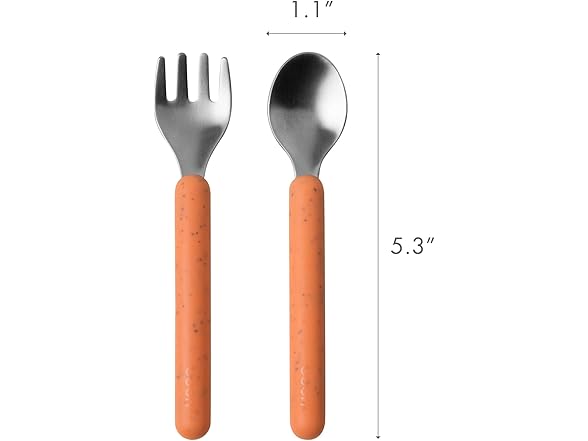 Boon Chow Toddler Silicone Utensil Set