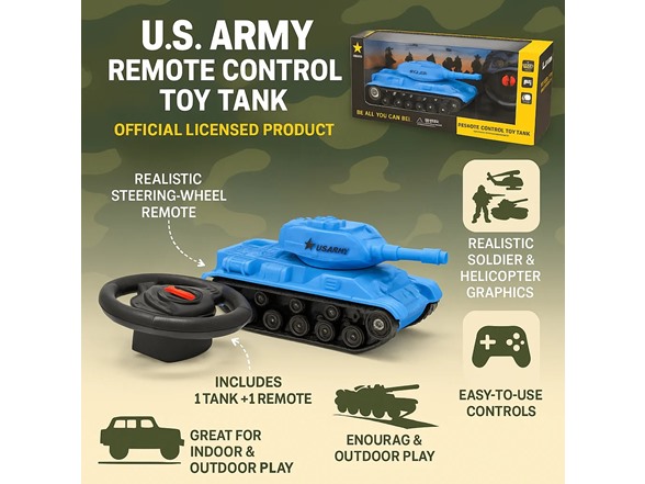 U.S. Army Remote Control Toy Tank
