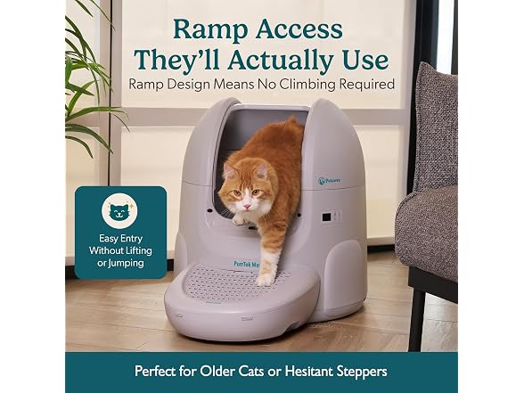 Petcove PurrTek Max Self Cleaning Cat Litter Box