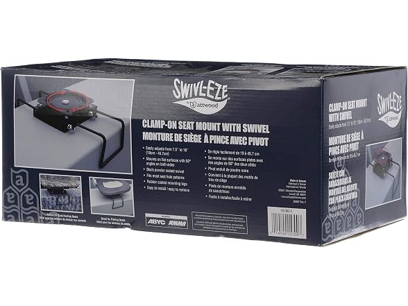 Attwood Seat Mount, Clamp-On with Swivel