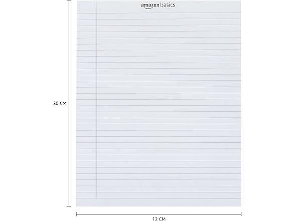 Amazon Basics Narrow Ruled Writing Pad
