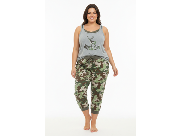 Sets Plus Size Womens Buck Off PJs
