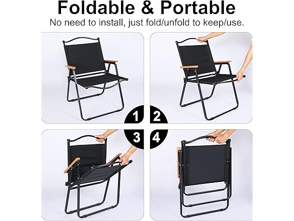 YSSOA Folding Beach Chair w/ Storage