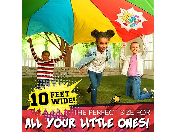 Franklin Sports Ryan's World 10ft Parachute