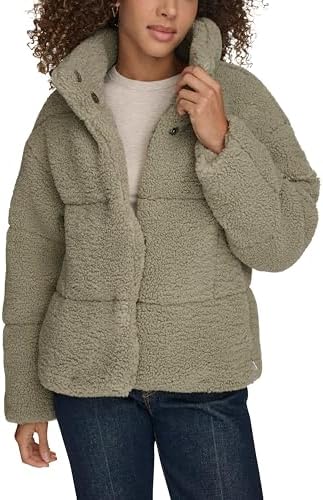 Levi's Women's Quilted Teddy Coat (Small)