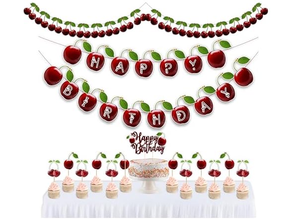 Cherry Theme Birthday Party Supplies