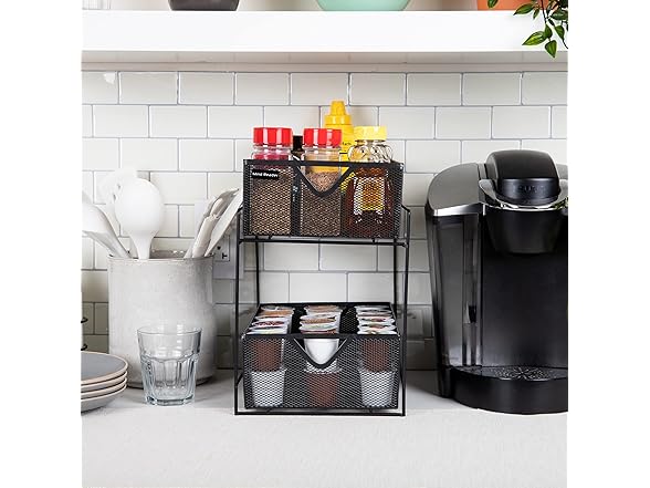 Mind Reader Metal Mesh Organizer
