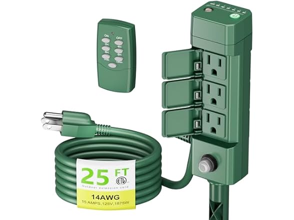 BN-LINK Outdoor Power Stake Timer 25FT