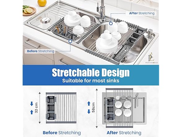 Primus Emporium Expandable Roll Up Dish Drying Rack