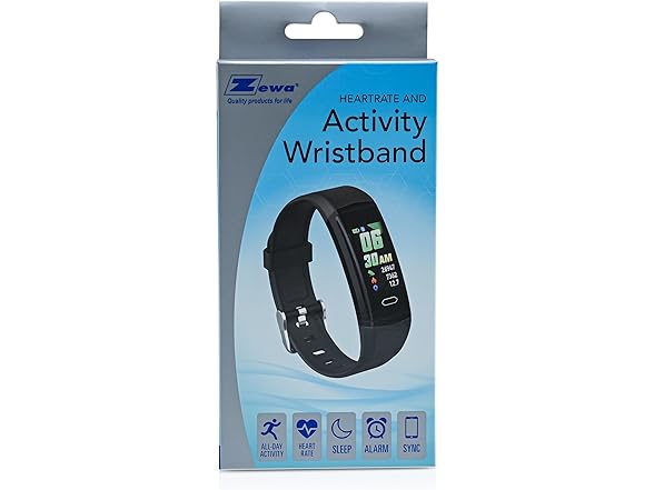 Zewa Fitness Tracker w/Heart Monitor