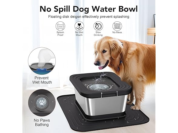 Decflow W0656 10L dog water bowl
