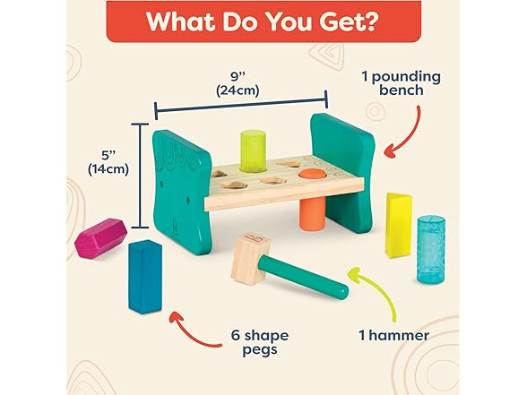 B. toys – Wooden Shape Sorter