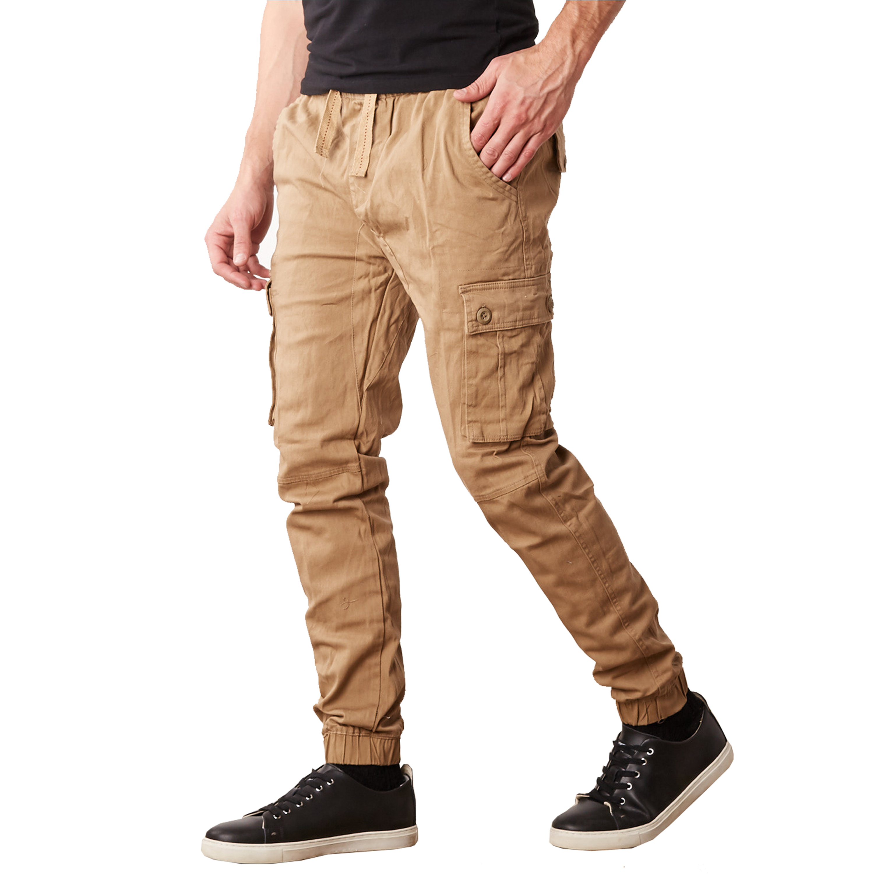 3Pk Asst Mens Stretch Cargo Joggers (S-2XL) - Gallery 12