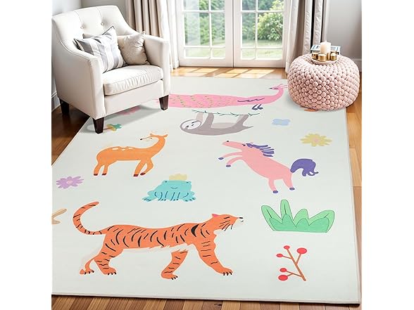 SUPERIOR City Cruise Non-Slip Kids Area Rug