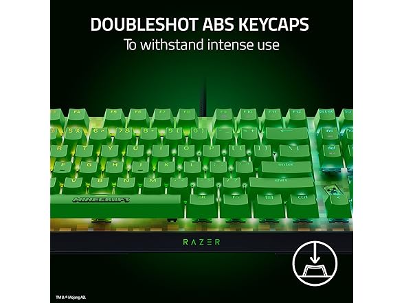 Razer BlackWidow Gaming Keyboard - Minecraft Edition