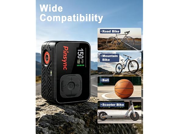 Pinsync Mini Electric Bike Pump