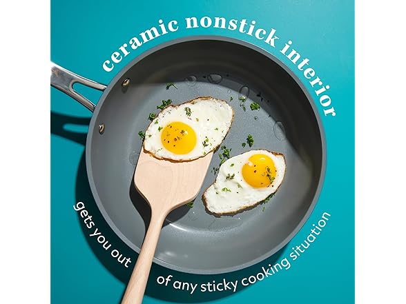 Sur La Table 10 Piece Titanium Ceramic Nonstick Set, Blue