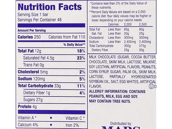 Snickers Chocolate Bars 1.86oz 48ct