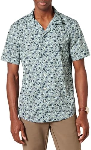 Amazon Essentials Mens Vacation Cotton Button Down Resort Shirt