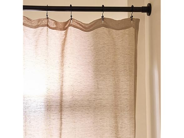 Preston Lane Stonebridge Linen Cotton Shower Curtain