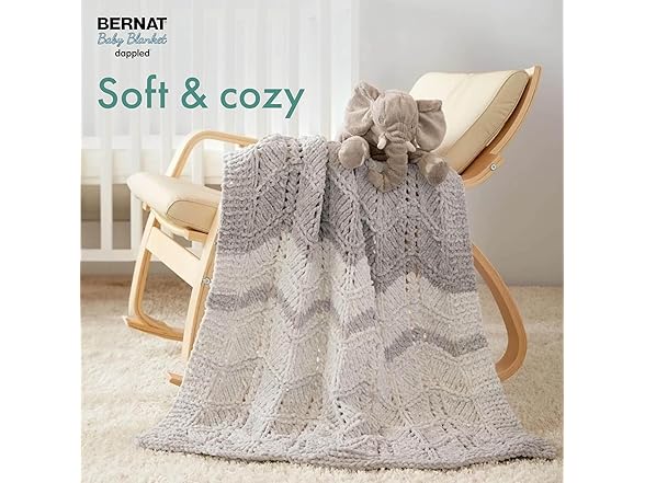 Bernat Baby Blanket Dappled Charcoal Yarn