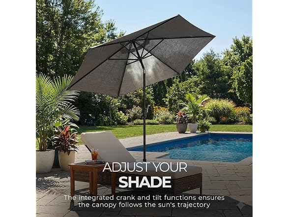 Four Seasons Courtyard 9 Foot Tuscany Market Umbrella