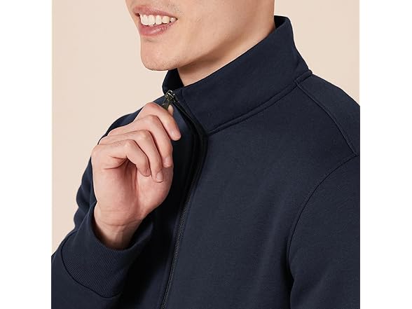 Amazon Essentials Mens Mock Neck Sweatshirt