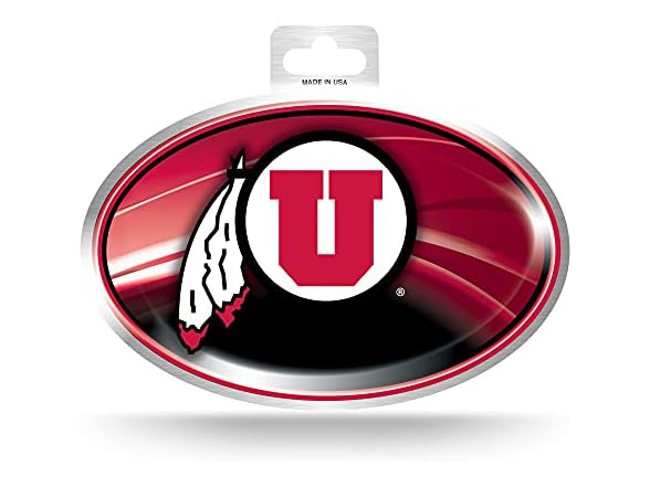 Utah Utes Metal Team Logo Sticker