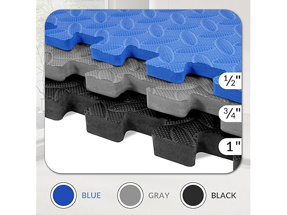 Signature Exercise Mat 1/2” Thick, 12 Tiles