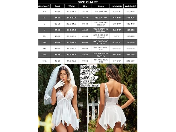 Avidlove (L) Lingerie Sexy Lace Babydoll Dress