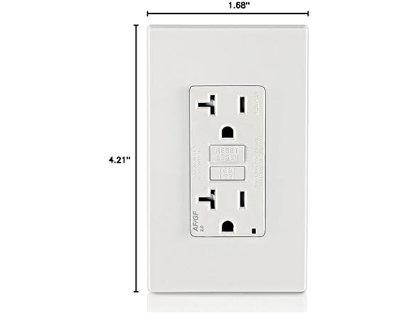 Leviton Dual-Function AFCI/GFCI Outlet,
