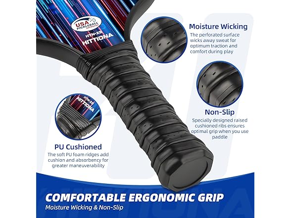 HITTIONA Pickleball Paddles Set