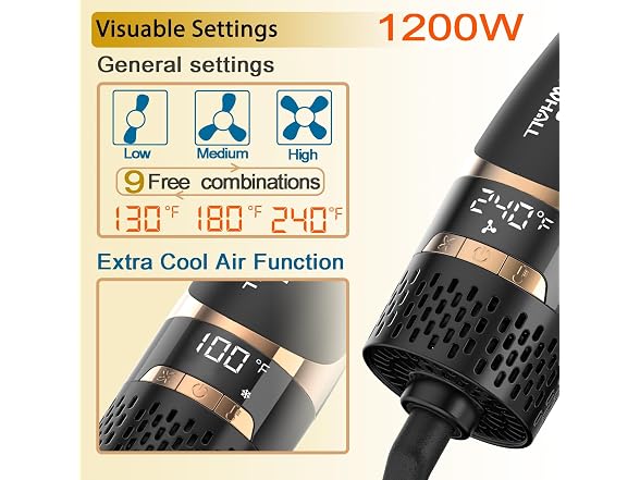 Nicebay Hair Dryer Brush, Hot Tools Blow Dryer