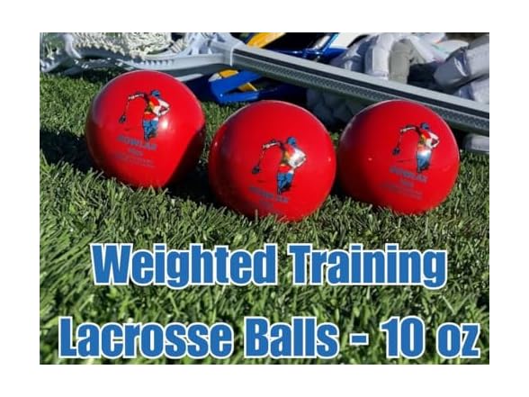 POWLAX Weighted Lacrosse Balls 10oz 3 Pk