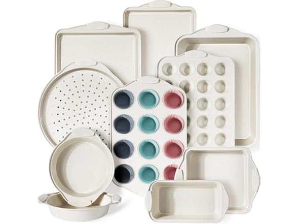 Kikcoin 22 PCS Nonstick Baking Pans Set