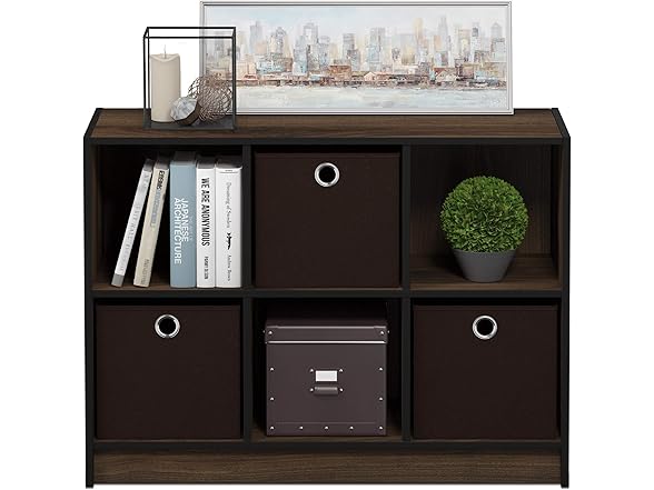 Furinno Basic 3x2 Cube Storager w/ Bins
