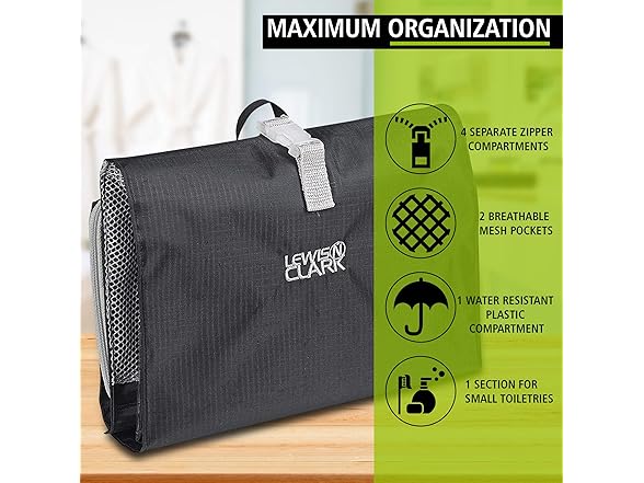 Lewis N. Clark Hanging Toiletry Bag