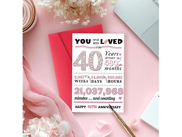 ATTLVV Happy 40th Anniversary Cards
