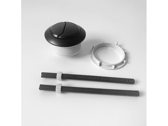 Matte Black Toilet Push Button Round 48mm Thread D