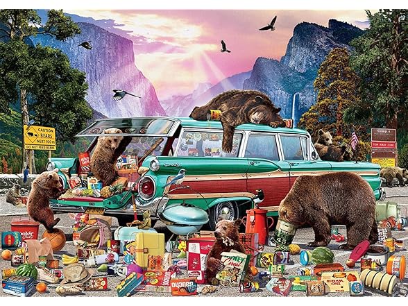 Garry Walton - Yosemite Picnic - 300 Piece Jigsaw Puzzle