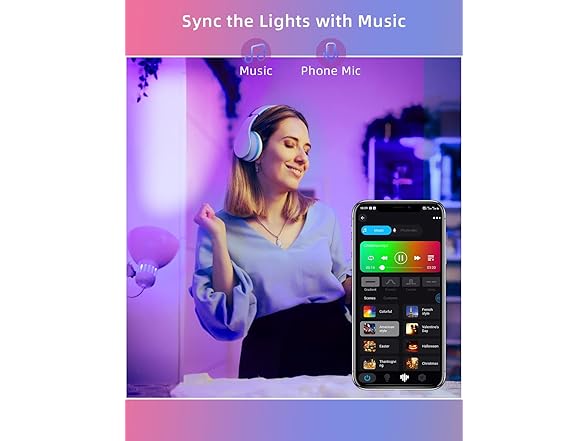 WiFi Smart LED Light Bulb - Color Changing, 4 Pack