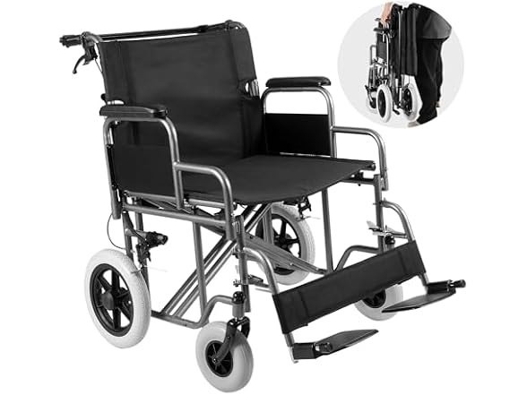 VEVOR Wheelchair, Carbon Steel