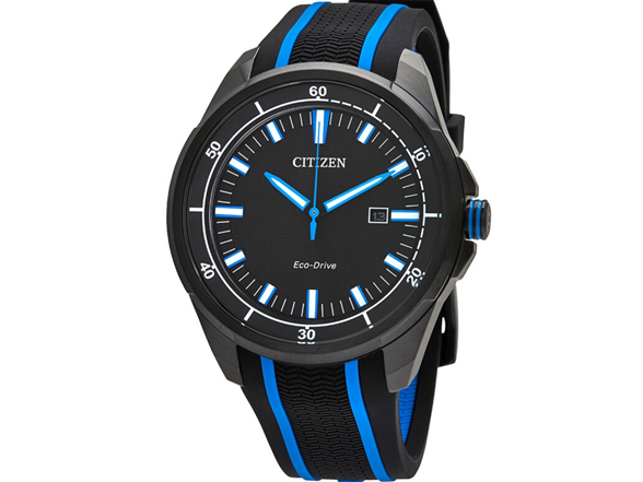 Citizen Drive Black Dial Black Silicone Watch