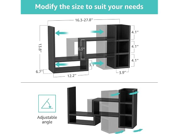 NUTIKAS Desktop Shelf Organizer Office