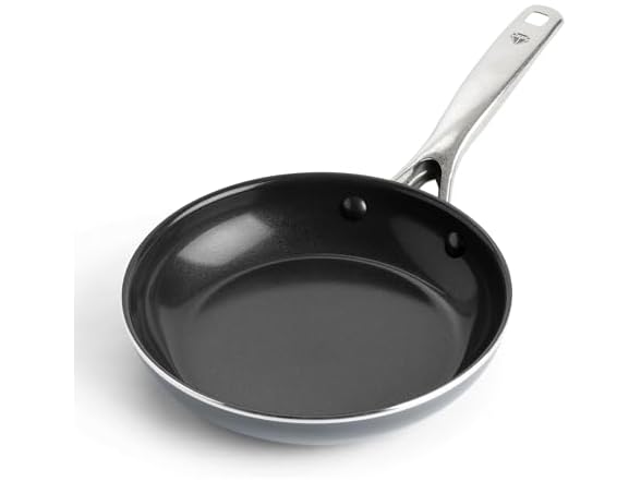 Blue Diamond 8" Diamond Infused Ceramic Frying Pan Skillet, Gray