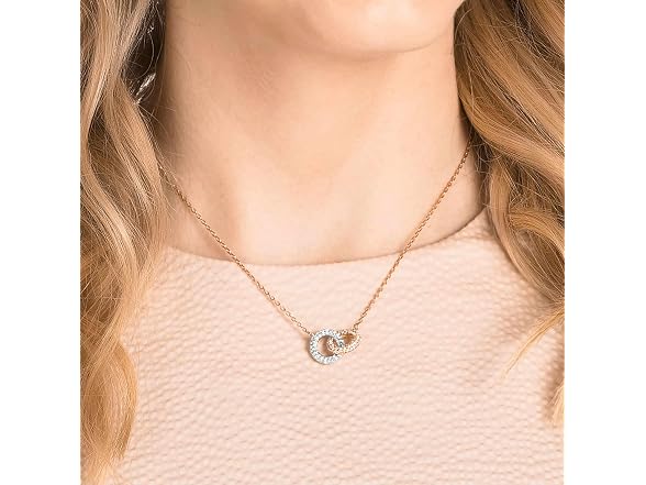 Swarovski Dextera Women's Circle Pendant Chain